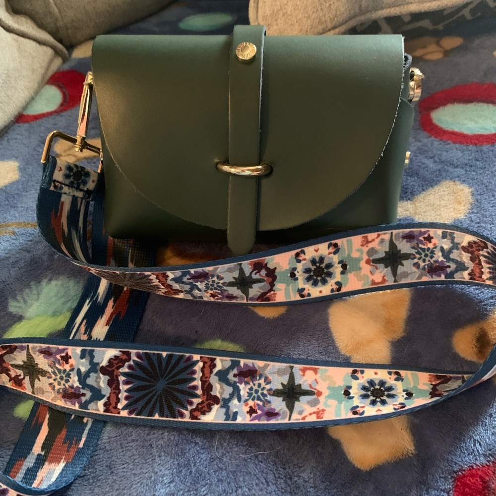 Italian leather crossbody